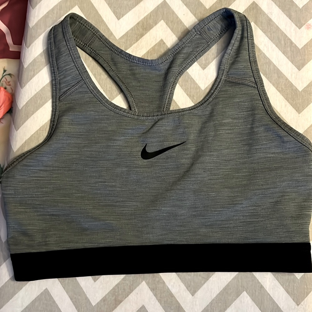 Grey Nike sports Bra
